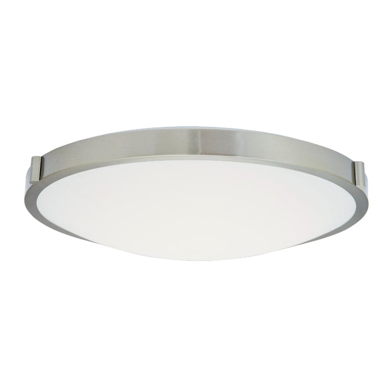 Abra Abra 20" Low Profile Frosted Glass Flushmount with High Output Dimmable LED 30068FM