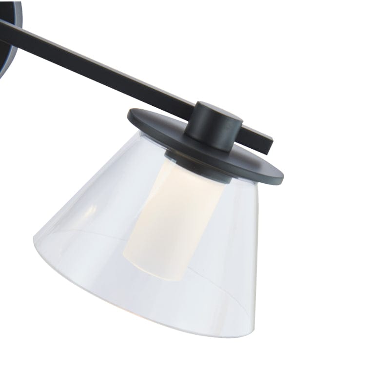 Abra Abra 3 Light Clear Glass Cones with Opal Glass Diffuser 20127WV