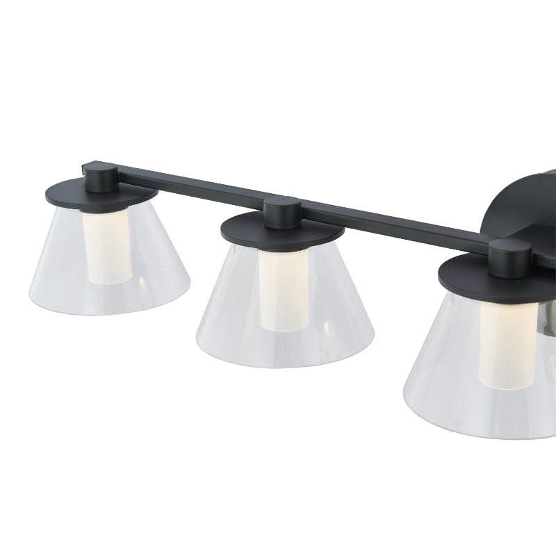 Abra Abra 3 Light Clear Glass Cones with Opal Glass Diffuser 20127WV