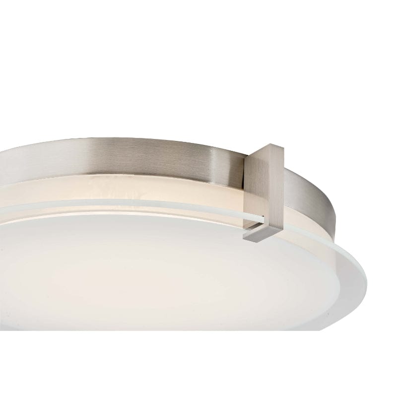 Abra Abra Flat Round Glass Low Profile Flushmount 30010FM