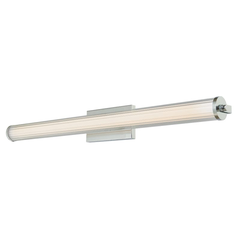 Abra Chrome Abra Fluted Clear Glass Vanity 20162WV