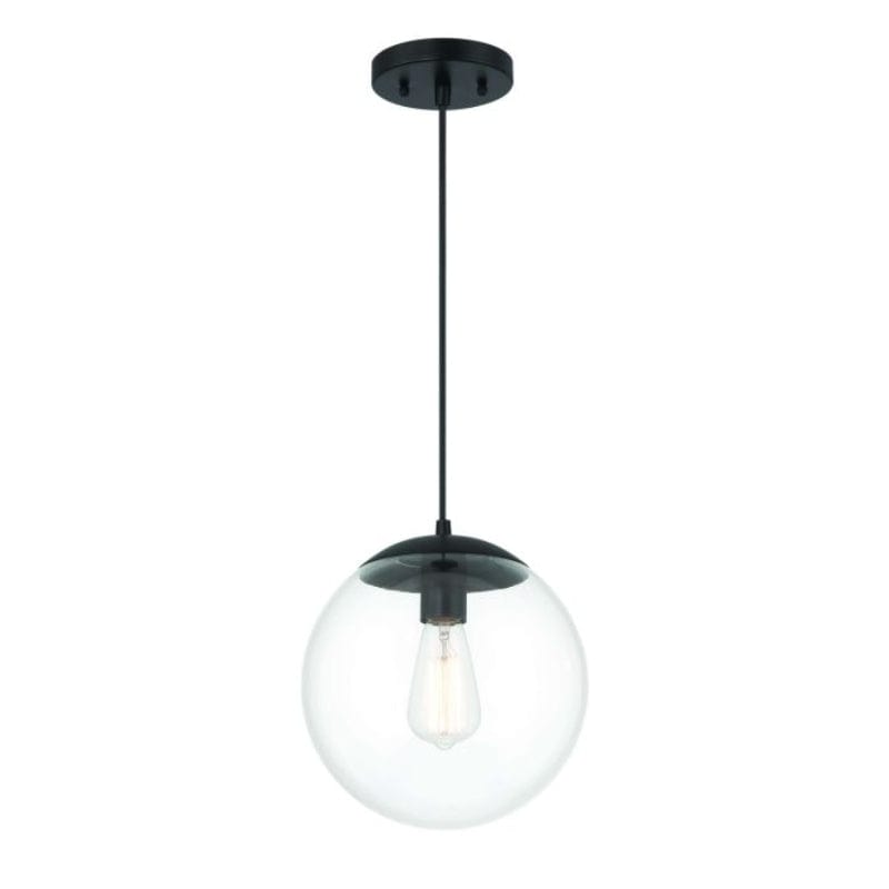 Craftmade Craftmade Gaze 10" 1 Light Pendant in Flat Black 56891-FB