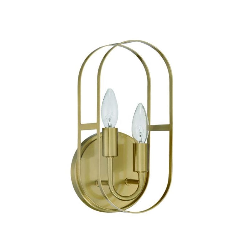 Craftmade Craftmade Mindful 2 Light Sconce in Satin Brass 12806SB2