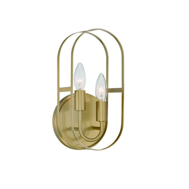 Craftmade Craftmade Mindful 2 Light Sconce in Satin Brass 12806SB2