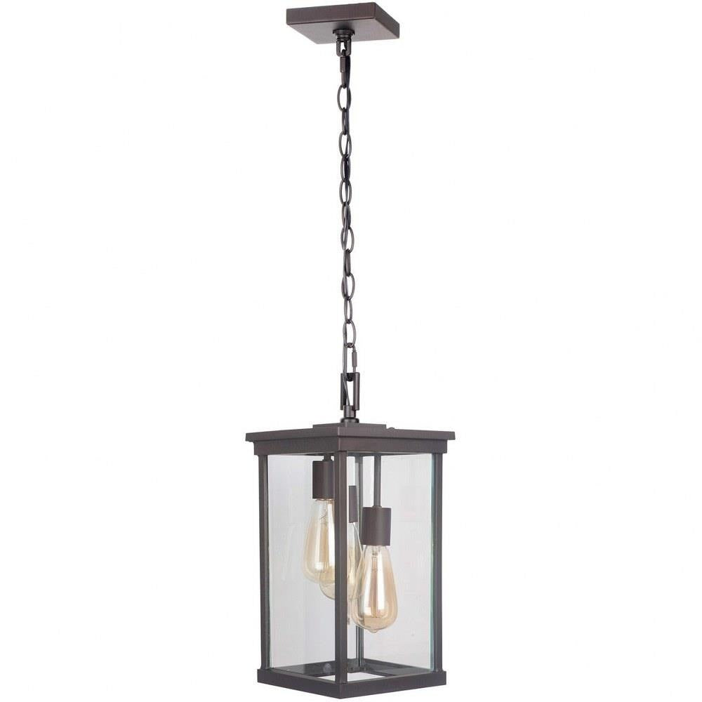 Craftmade Craftmade Riviera III 3 Light Large Outdoor Pendant in Oiled Bronze Outdoor Z9721-OBO