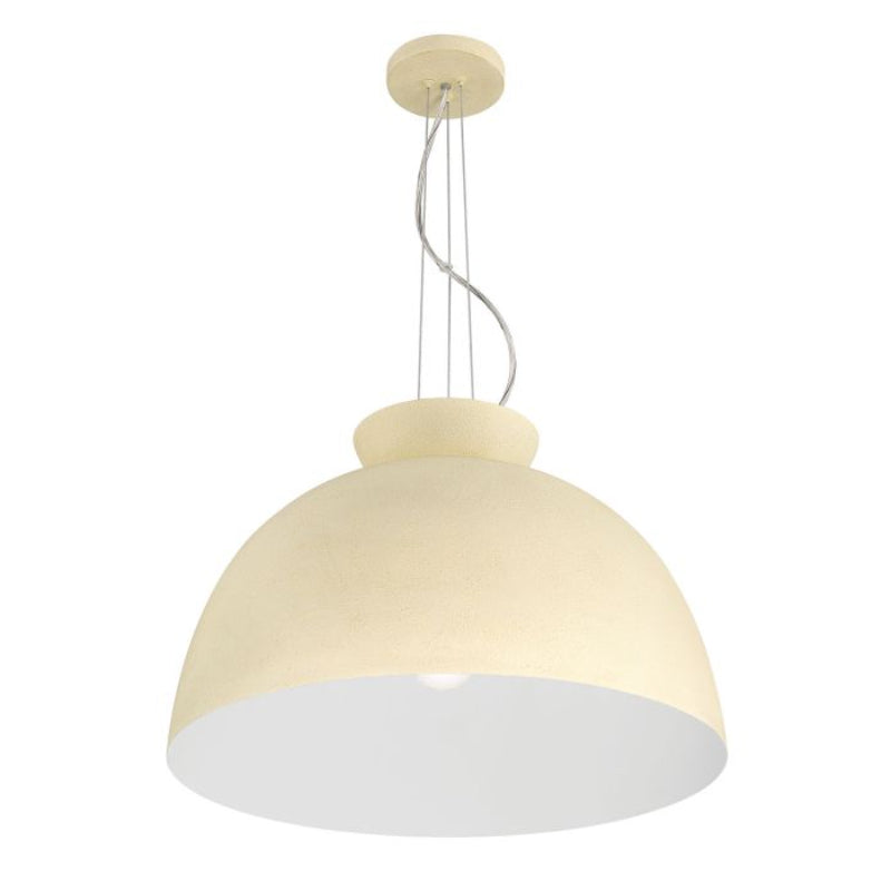 Craftmade Ventura Dome 1 Light Pendant in Cottage White 59192-CW