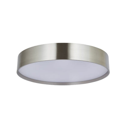 Abra Abra 14" 3CCK Metal Cylinder and Frosted Glass Flushmount 30027FM