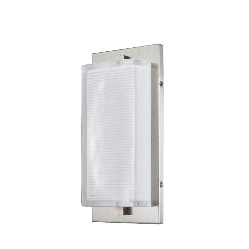 Abra Abra Wet Location Inverted Ribbed Glass Wall Fixture 50050ODW