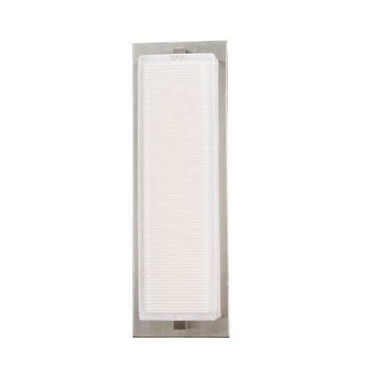 Abra Abra Wet Location Inverted Ribbed Glass Wall Fixture 50051ODW