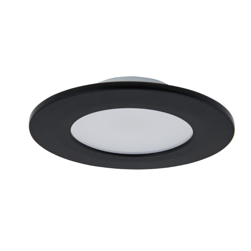 Abra Black Abra 4.5" Slim Disc Wet Location Flushmount with High Output Dimmable LED 30039FM