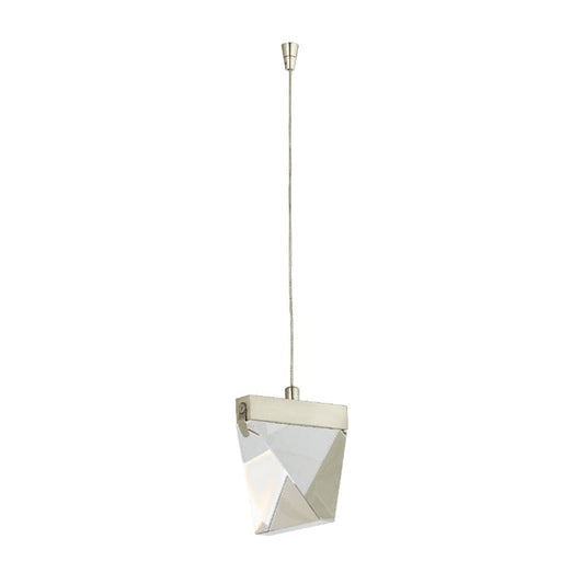 Abra Brushed Nickel Abra Diamond Shaped Pendant Includes 120" Cord and Uni-Jack Plug 10069PN