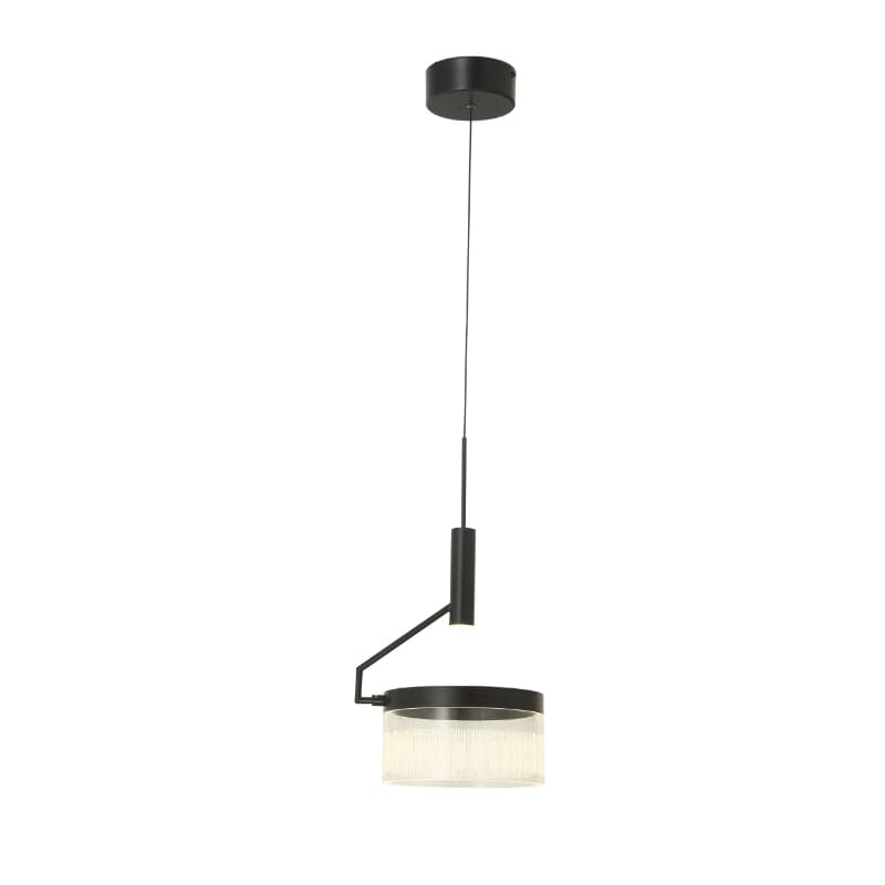 Abra Matte Black Abra Off-set Lightwave Pendant 10101PN