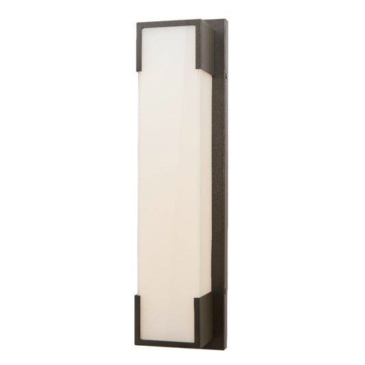 Abra Matte Black Abra Wet Location Miter Glass Wall Fixture 50045ODW