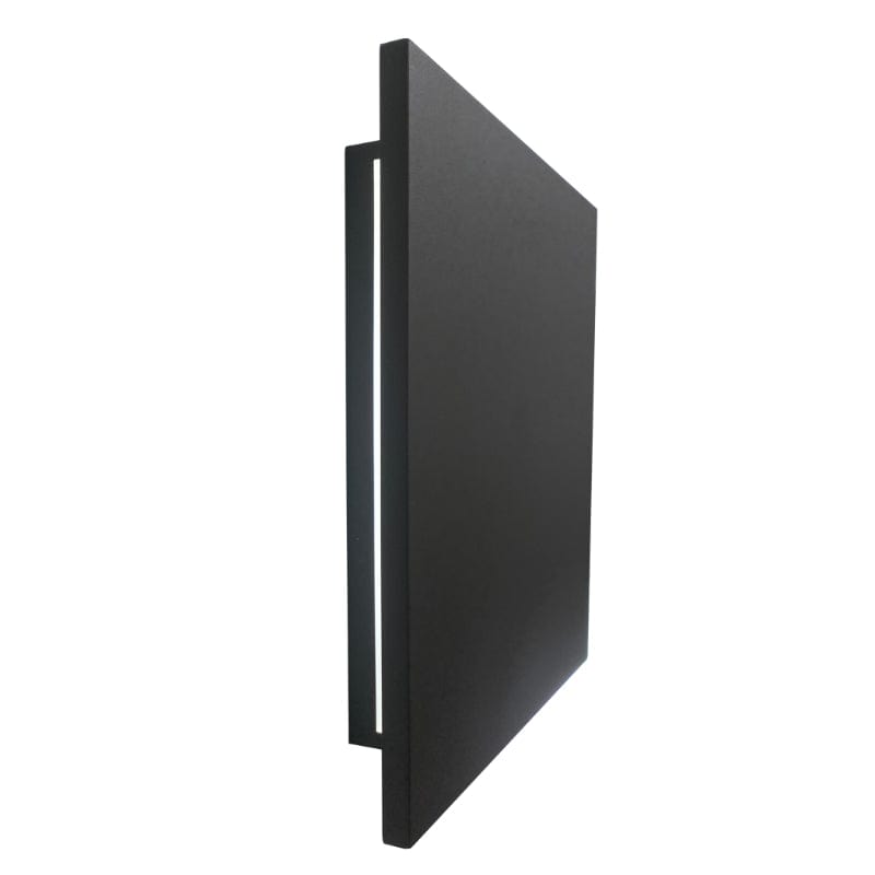 Abra Matte Black Abra Wet Location Square Panel Backlit Wall fixture 50080ODW