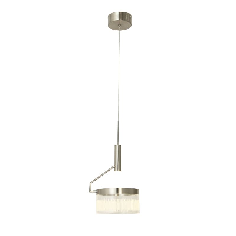 Abra Polished Aluminum Abra Off-set Lightwave Pendant 10101PN