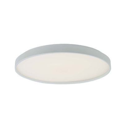 Abra White Abra 19" Low Profile Flushmount with Soft Uplight 30054FM