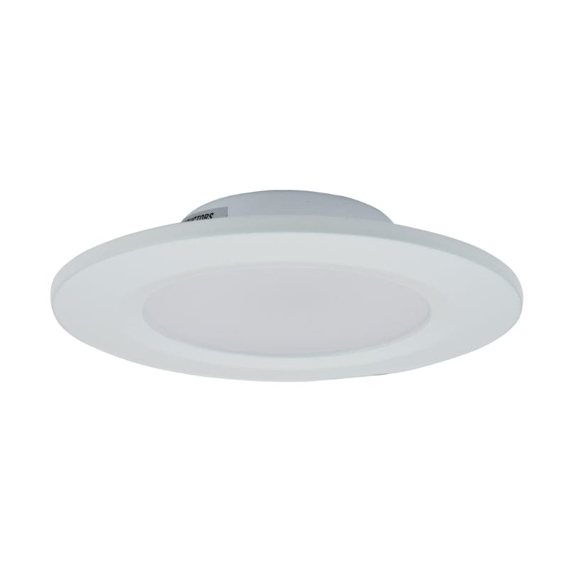 Abra White Abra 4.5" Slim Disc Wet Location Flushmount with High Output Dimmable LED 30039FM