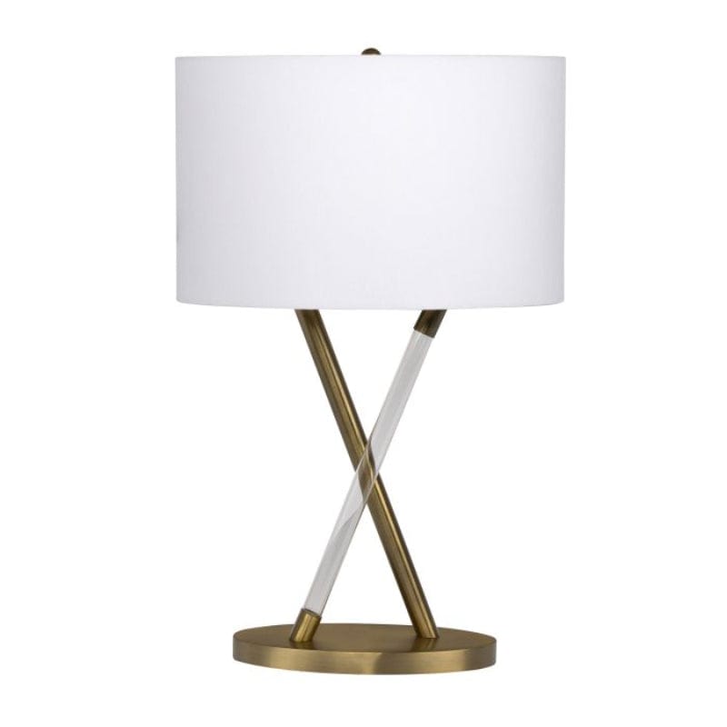 Craftmade Craftmade 1 Light Metal/Acrylic Base Table Lamp in Satin Brass 86224