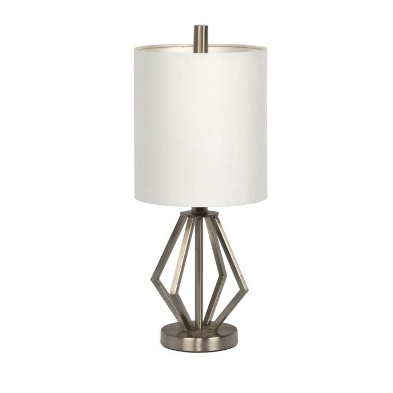 Craftmade Craftmade 1 Light Metal Base Table Lamp in Brushed Polished Nickel 86233