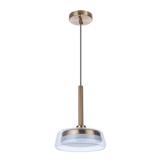 Craftmade Craftmade Centric 10" LED Pendant in Satin Brass 55191-SB-LED