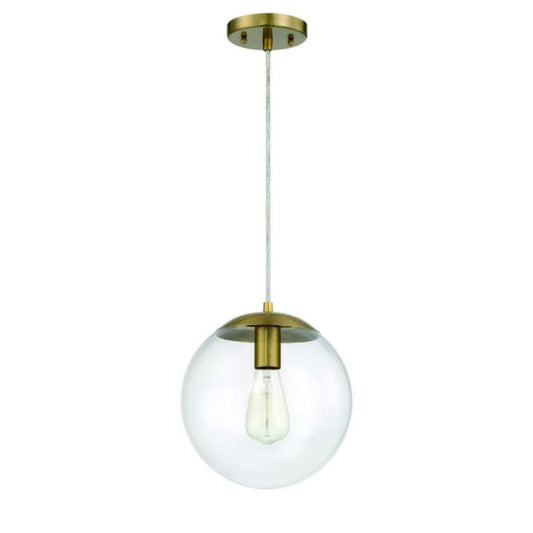 Craftmade Craftmade Gaze 1 Light 10" Pendant in Satin Brass 56891-SB