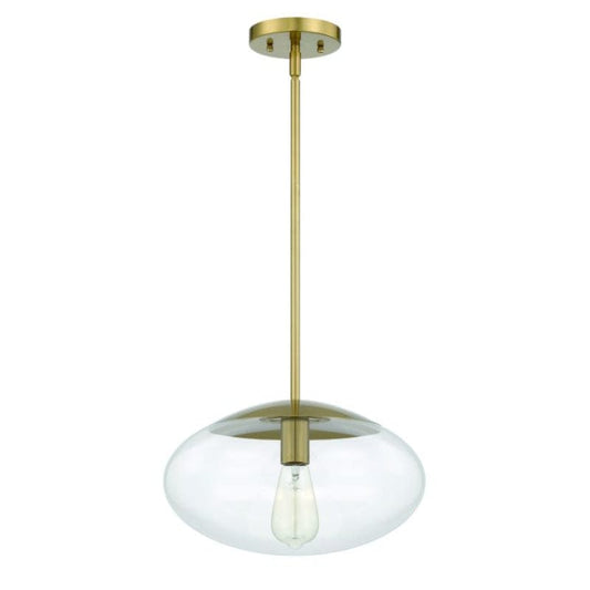 Craftmade Craftmade Gaze 1 Light 14" Pendant in Satin Brass 56894-SB