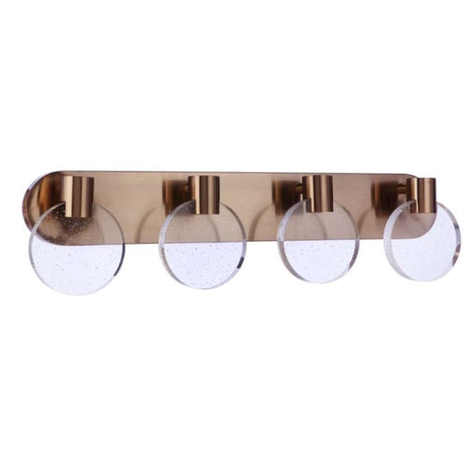 Craftmade Craftmade Glisten 4 Light LED Vanity in Satin Brass 15130SB-LED