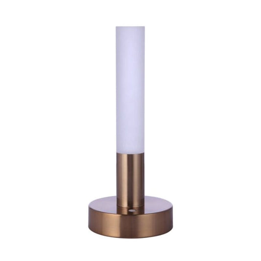 Craftmade Craftmade Indoor Rechargeable Dimmable LED Cylinder Portable Lamp in Satin Brass 86283R-LED