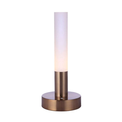 Craftmade Craftmade Indoor Rechargeable Dimmable LED Cylinder Portable Lamp in Satin Brass 86283R-LED