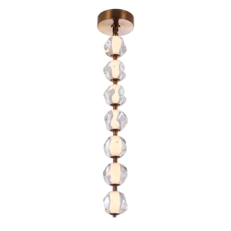 Craftmade Craftmade Jackie 7 Light LED Pendant in Satin Brass 59491-SB-LED