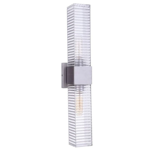 Craftmade Craftmade Ridge 24" 2 Light Outdoor LED Wall Mount in Satin Aluminum ZA4510-SA