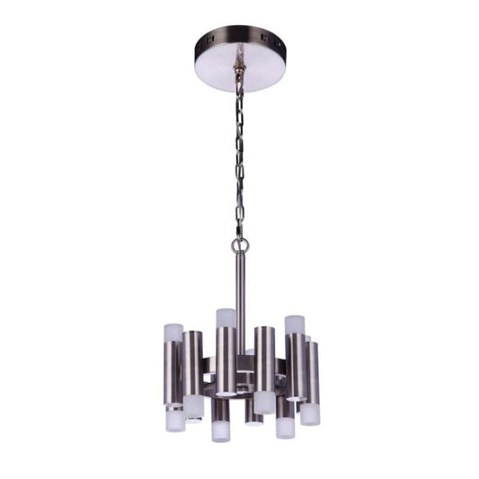 Craftmade Craftmade Simple Lux 12 Light LED Convertible Semi Flush in Brushed Polished Nickel 57552-BNK-LED