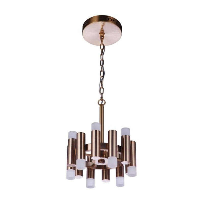 Craftmade Craftmade Simple Lux 12 Light LED Convertible Semi Flush in Satin Brass 57552-SB-LED