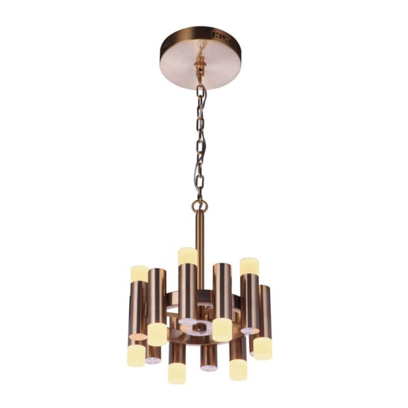 Craftmade Craftmade Simple Lux 12 Light LED Convertible Semi Flush in Satin Brass 57552-SB-LED