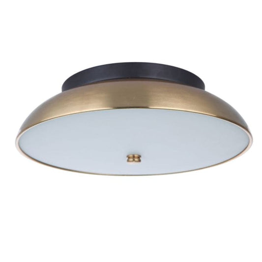 Craftmade Craftmade Soul 1 Light 12.5" LED Flushmount in Flat Black/Satin Brass X6813-FBSB-LED