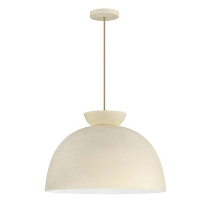 Craftmade Craftmade Ventura Dome 1 Light Pendant in Cottage White 59192-CW